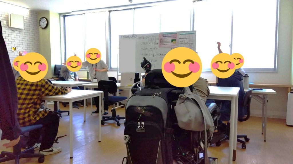 ごみゼロ運動のグループ分けを行う様子。