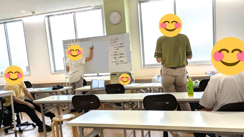 就職相談会の感想を発表する様子　2人目