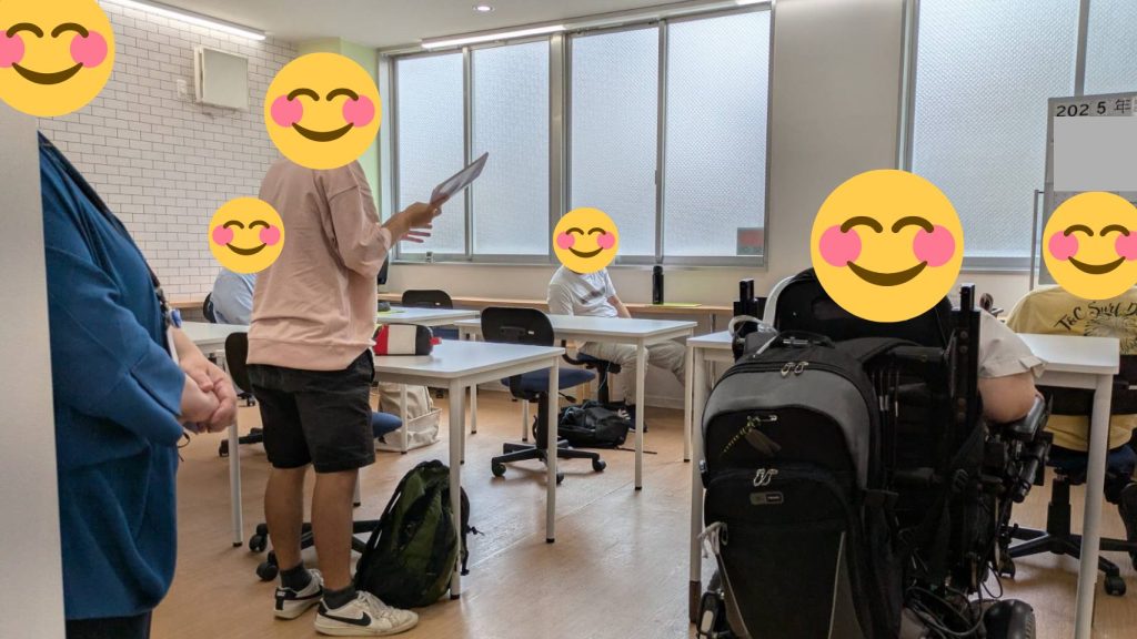 就職相談会の感想を発表する様子　3人目