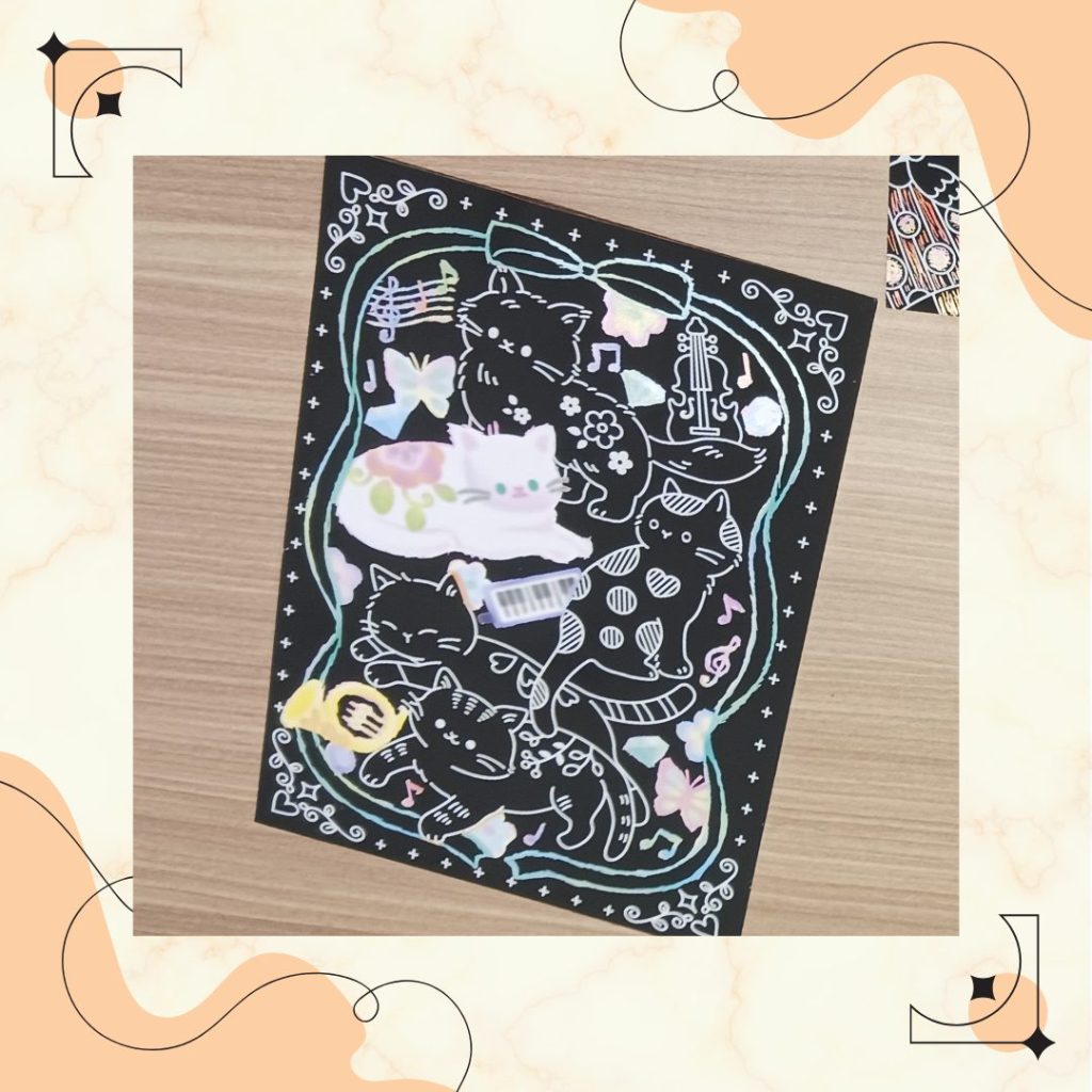 スクラッチアート　作品