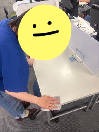 付け拭き、机掃除