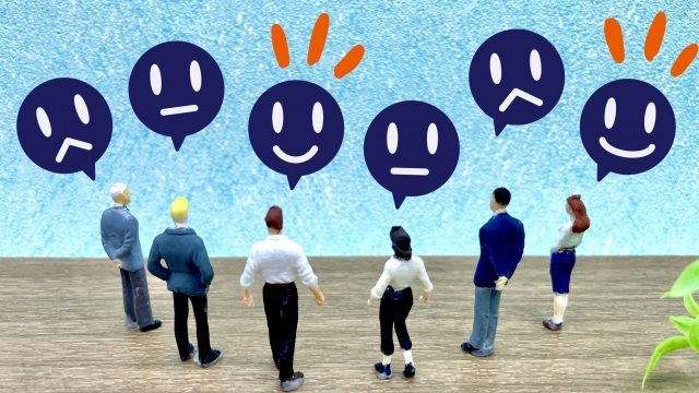 コミュニケ―ションをとる6人の男女のテクスチャ。就労移行支援では、就労に必要なコミュニケーションスキルを身に付けられます。
