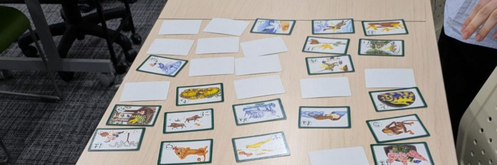 アクセスジョブ静岡のレクリエーションの様子
言葉つぶしゲーム
