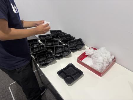 綿、米、お弁当