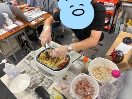 焼きそば、利用者さん、就労移行支援