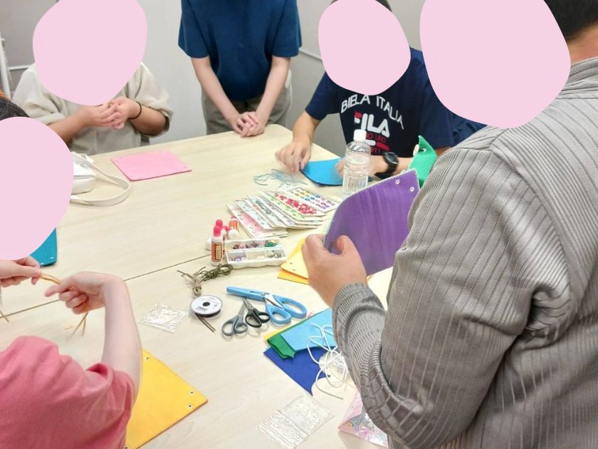 作り方の説明中