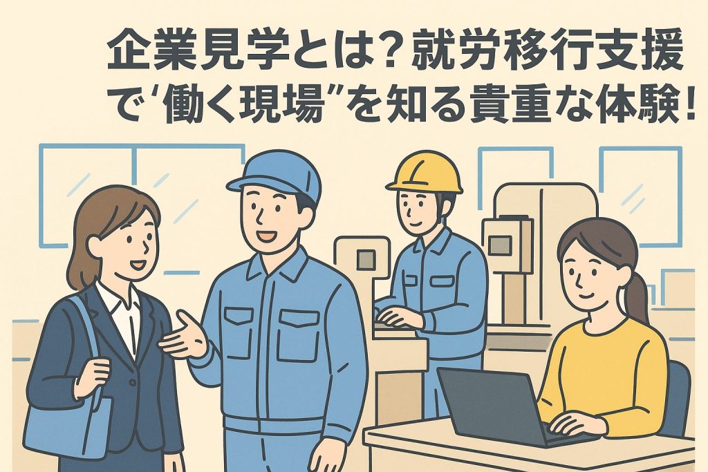 企業見学とは？就労移行支援で“働く現場”を知る貴重な体験！の見学のイメージ写真