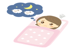 眠れない女性