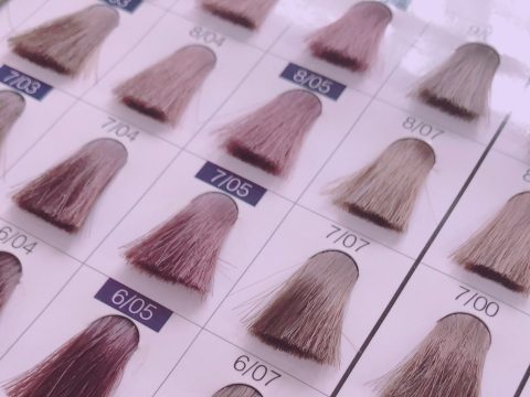 ヘアカラーの見本の画像
