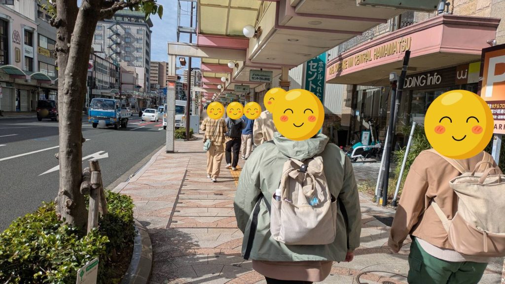 浜松城へ向かう様子