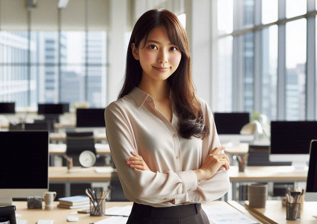 オフィスにいる女性