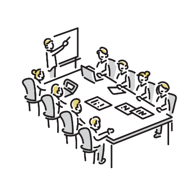 グループワークのイラスト