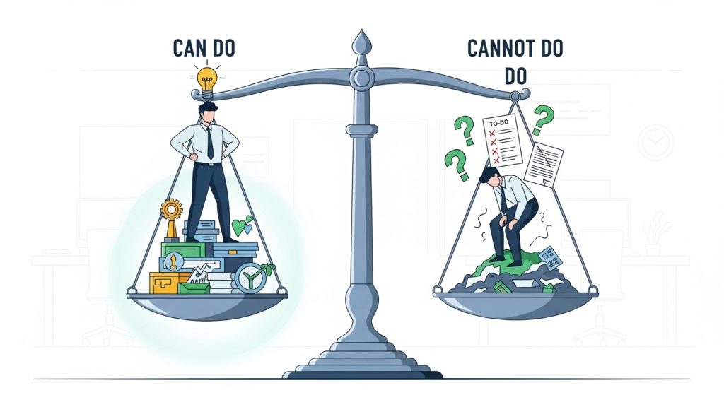 出来るか出来ないかの天秤