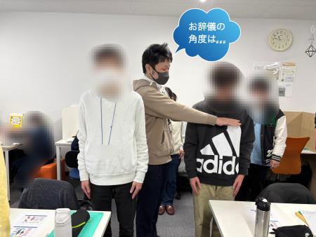 お辞儀の角度、礼